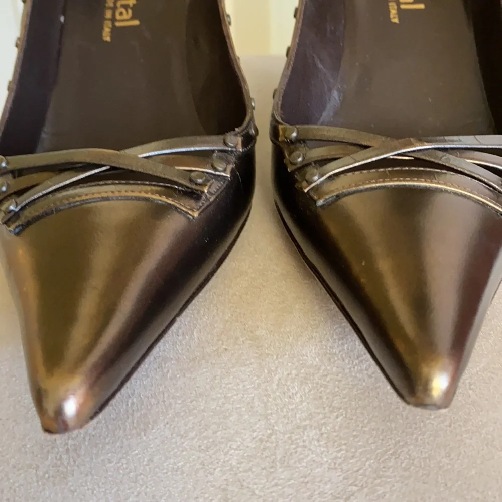 “Gunmetal”  heels. Made in Italy. - Picture 11 of 12